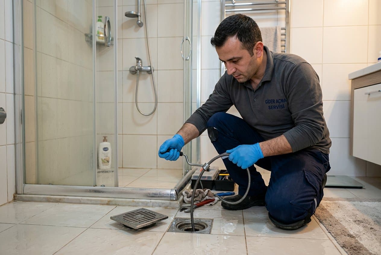 Duşakabin Gideri servis çalışması